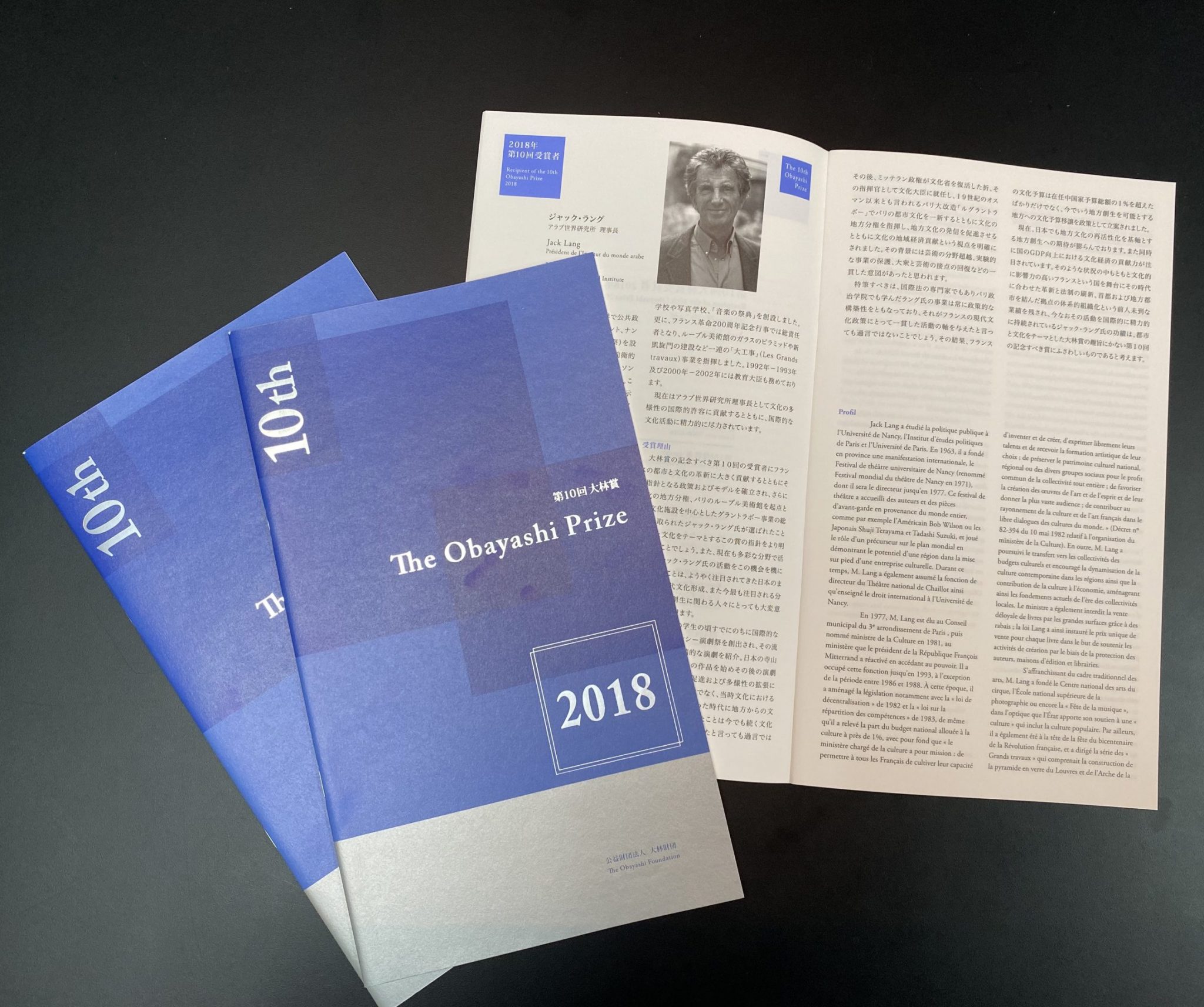 Obayashi Prize Pamphlet